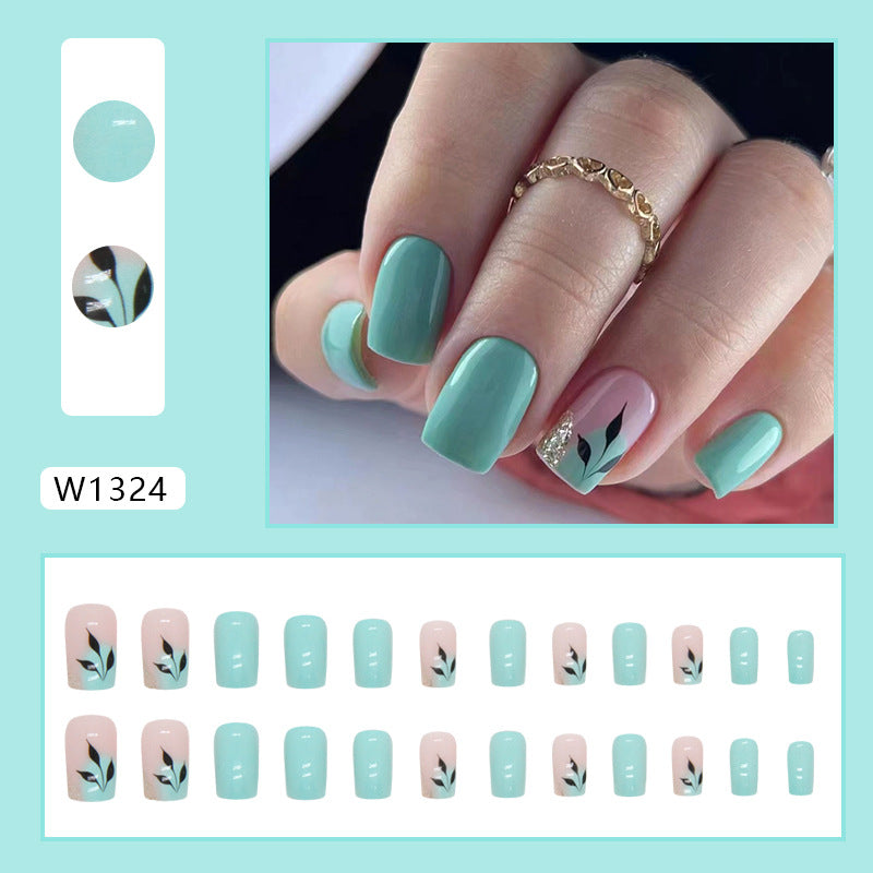 Elegant Minimalist Press-On Nail Set (24pcs) (DESIGN 7442)
