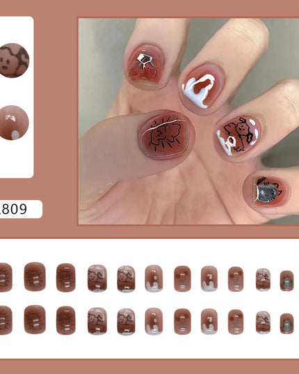 Elegant Minimalist Press-On Nail Set (24pcs) (DESIGN 7461)