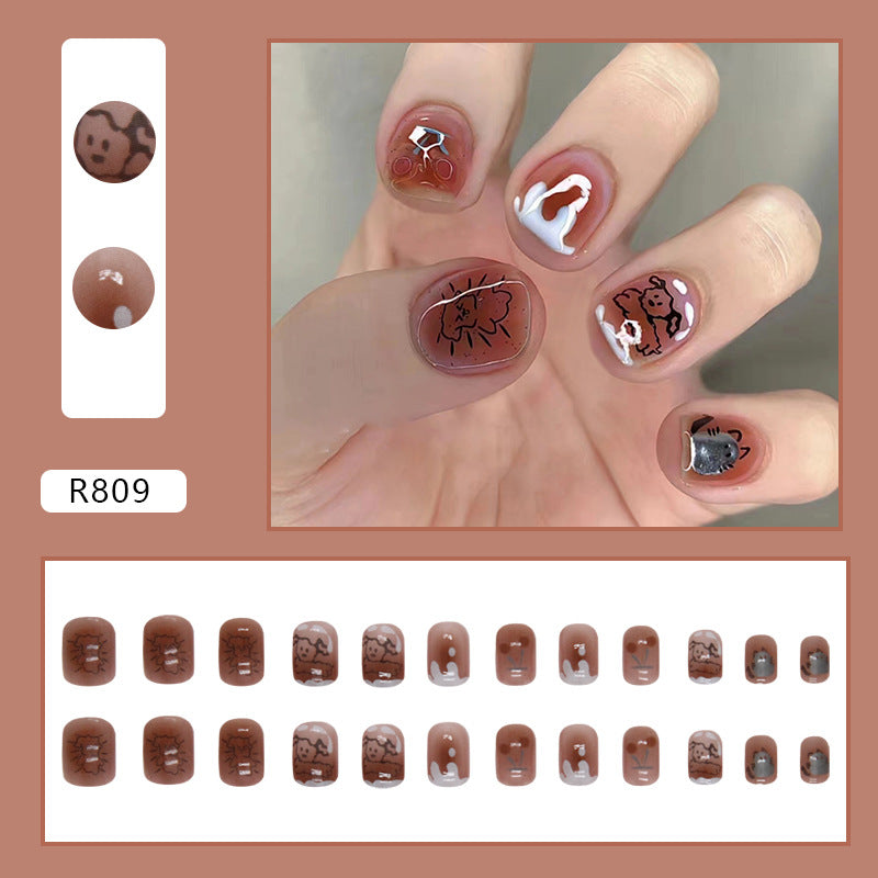 Elegant Minimalist Press-On Nail Set (24pcs) (DESIGN 7461)