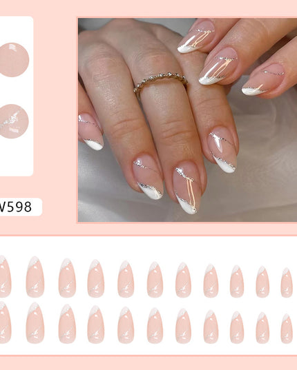 Elegant Minimalist Press-On Nail Set (24pcs) (DESIGN 7387)