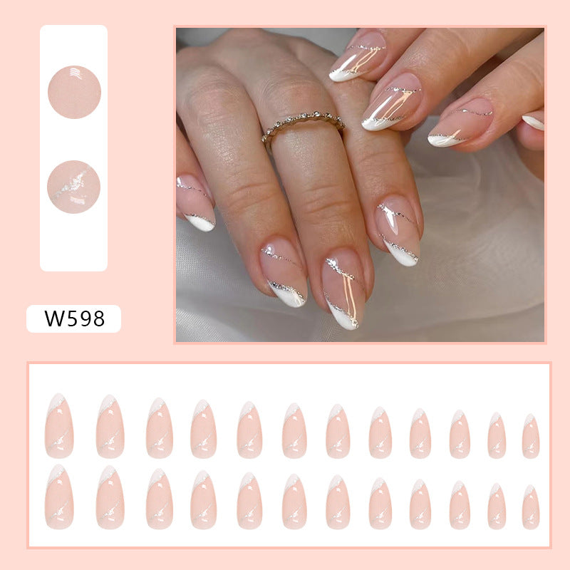 Elegant Minimalist Press-On Nail Set (24pcs) (DESIGN 7387)