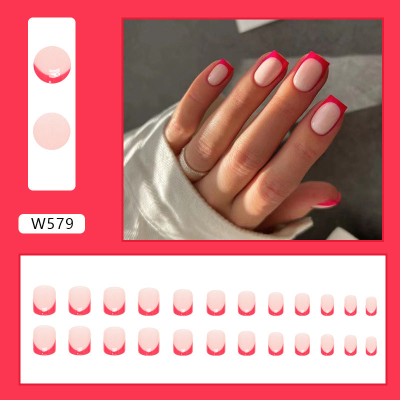Elegant Minimalist Press-On Nail Set (24pcs) (DESIGN 7398)