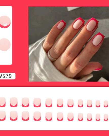 Elegant Minimalist Press-On Nail Set (24pcs) (DESIGN 7398)