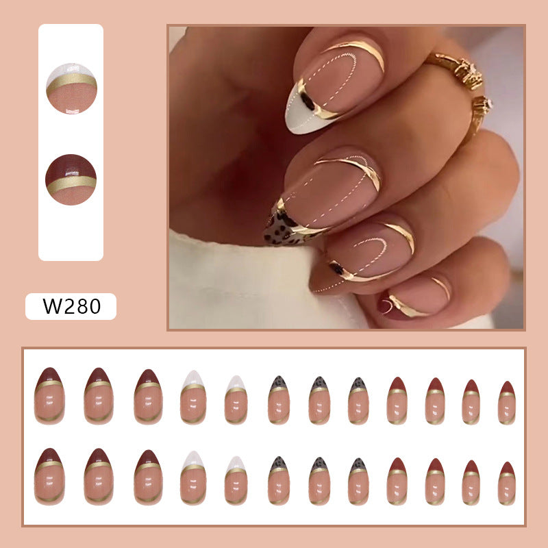 Elegant Minimalist Press-On Nail Set (24pcs) (DESIGN 7385)