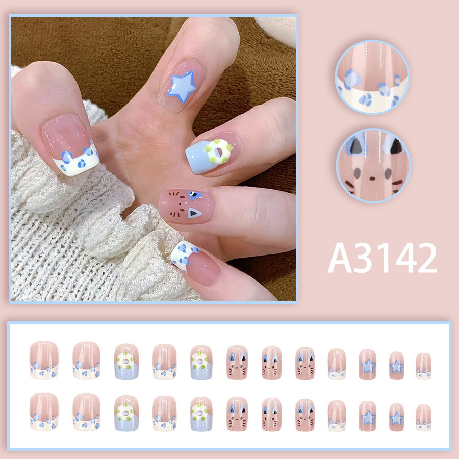 Elegant Minimalist Press-On Nail Set (24pcs) (DESIGN 7659)