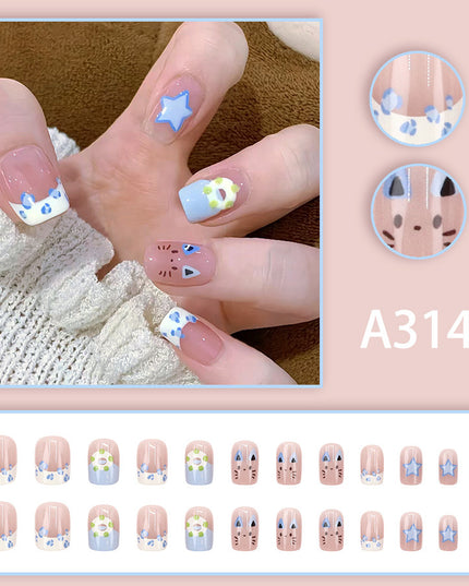 Elegant Minimalist Press-On Nail Set (24pcs) (DESIGN 7659)