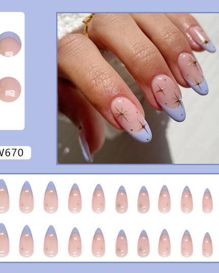 Elegant Minimalist Press-On Nail Set (24pcs) (DESIGN 7344)