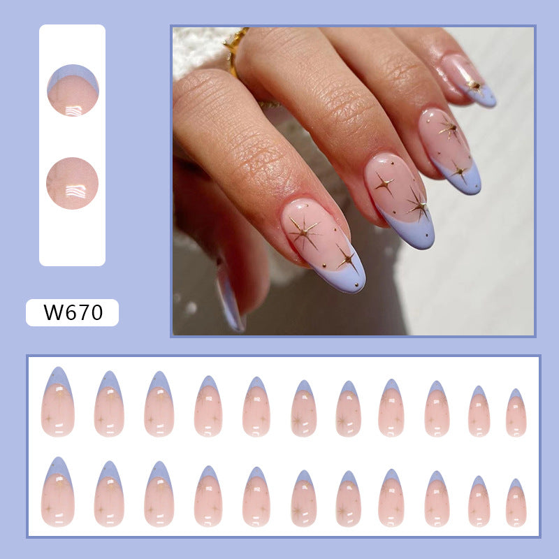Elegant Minimalist Press-On Nail Set (24pcs) (DESIGN 7344)