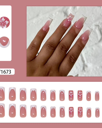 Elegant Minimalist Press-On Nail Set (24pcs) (DESIGN 7477)