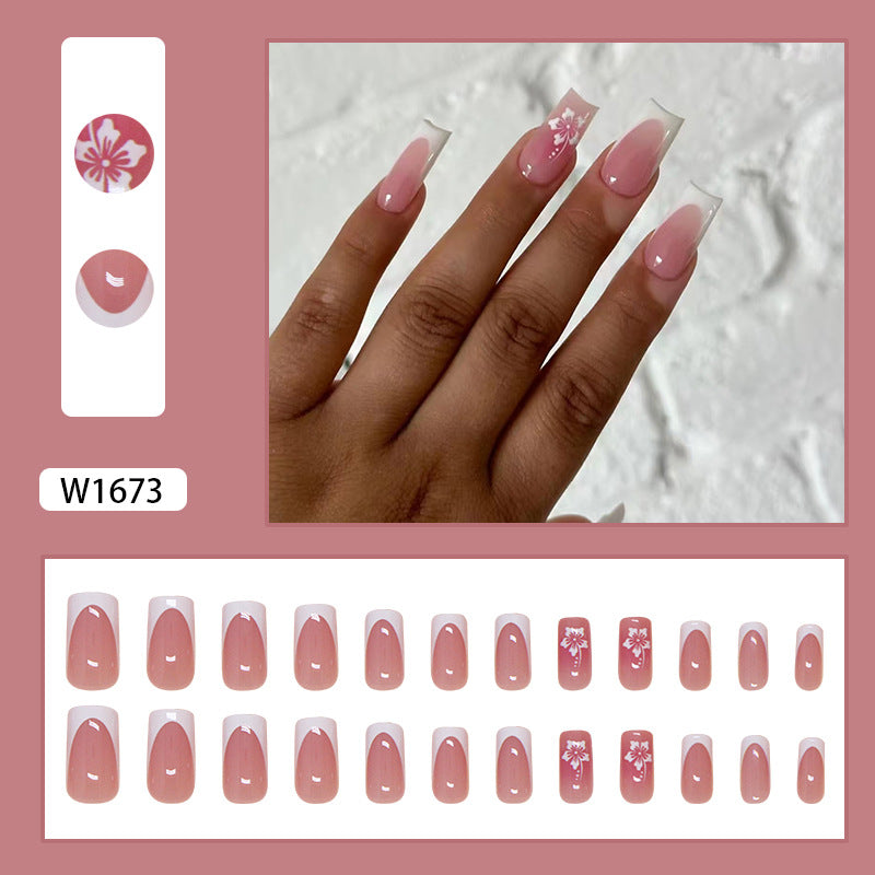 Elegant Minimalist Press-On Nail Set (24pcs) (DESIGN 7477)