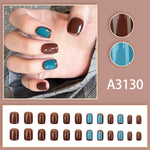 Elegant Minimalist Press-On Nail Set (24pcs) (DESIGN 7651)