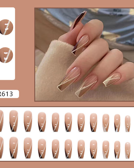 Elegant Minimalist Press-On Nail Set (24pcs) (DESIGN 7369)