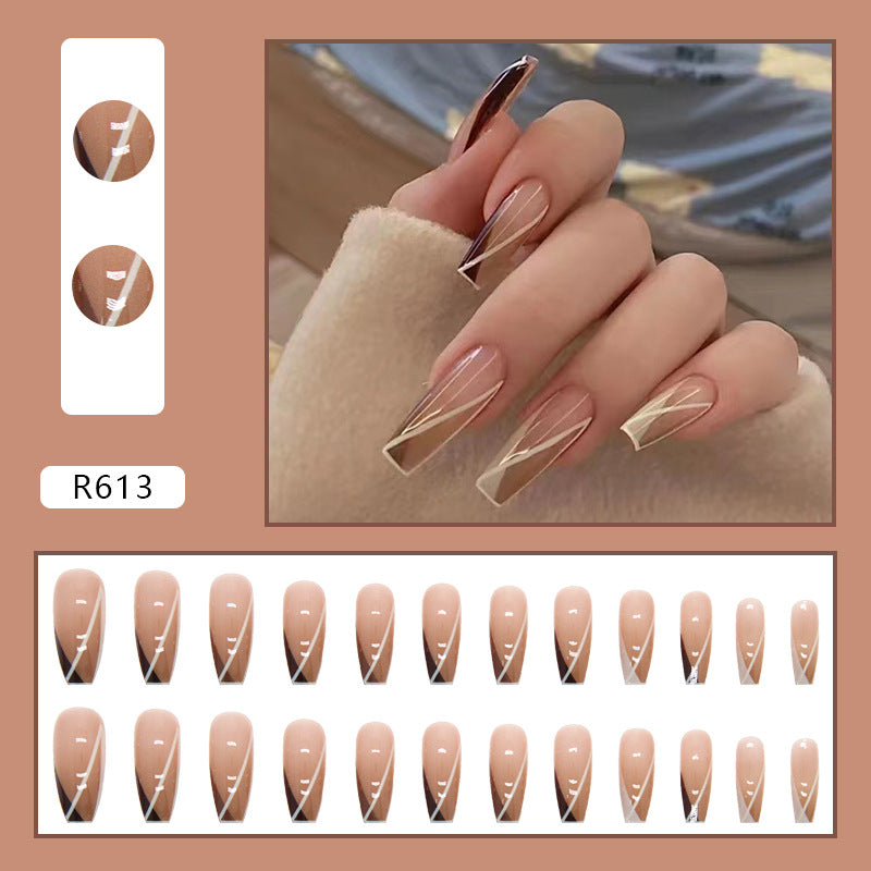 Elegant Minimalist Press-On Nail Set (24pcs) (DESIGN 7369)