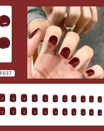 Elegant Minimalist Press-On Nail Set (24pcs) (DESIGN 7424)