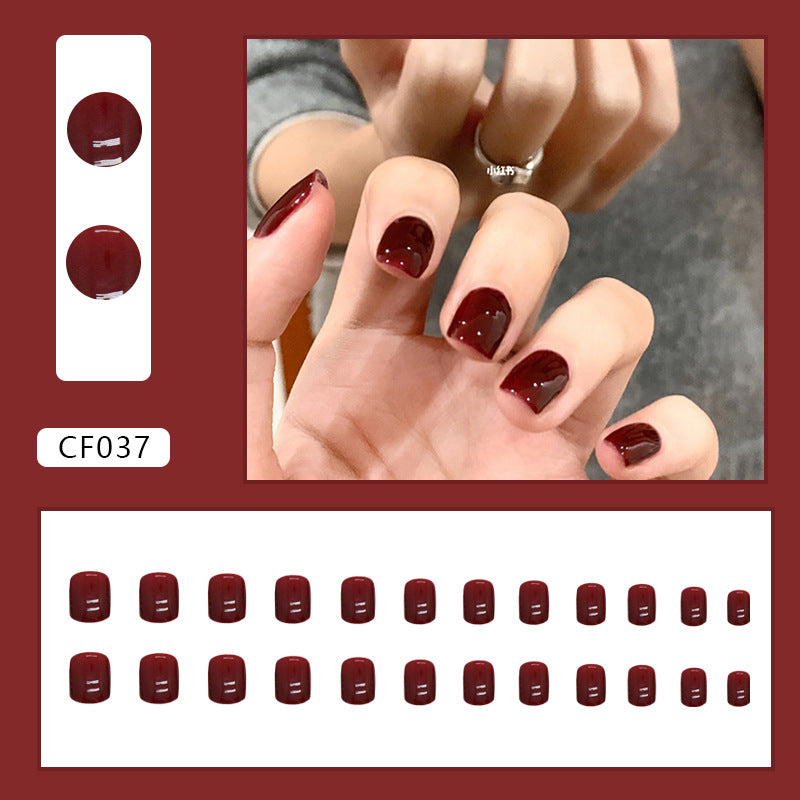 Elegant Minimalist Press-On Nail Set (24pcs) (DESIGN 7424)