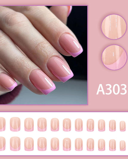Elegant Minimalist Press-On Nail Set (24pcs) (DESIGN 7572)