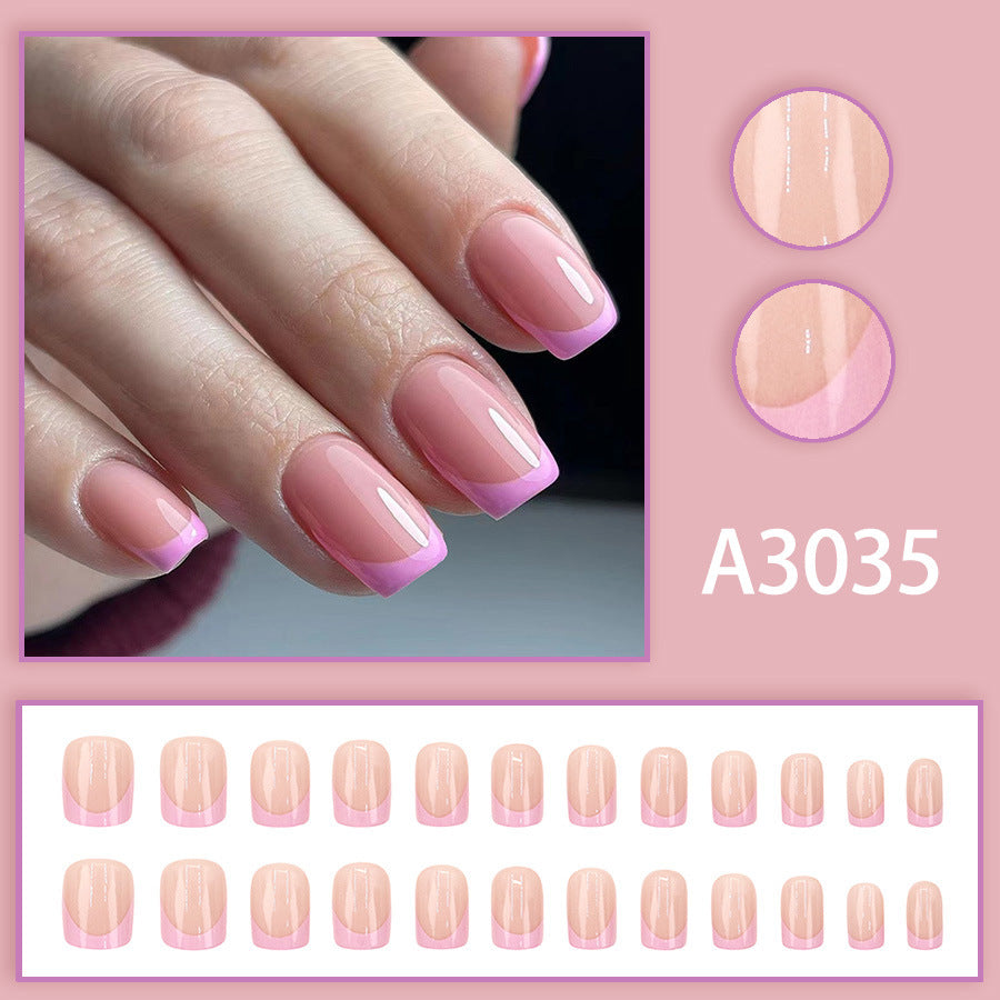 Elegant Minimalist Press-On Nail Set (24pcs) (DESIGN 7572)