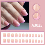 Elegant Minimalist Press-On Nail Set (24pcs) (DESIGN 7572)