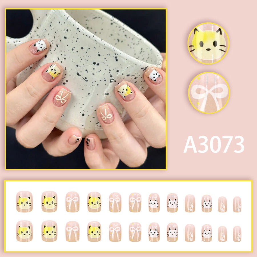 Elegant Minimalist Press-On Nail Set (24pcs) (DESIGN 7602)
