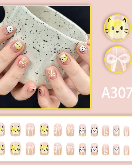 Elegant Minimalist Press-On Nail Set (24pcs) (DESIGN 7602)