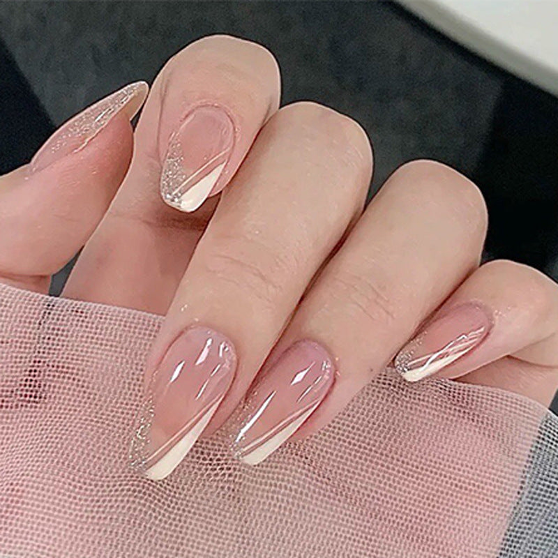 Elegant Minimalist Press-On Nail Set (24pcs) (DESIGN 7409)
