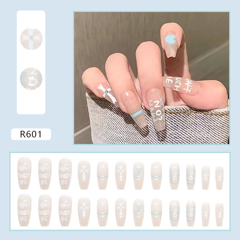 Elegant Minimalist Press-On Nail Set (24pcs) (DESIGN 7457)