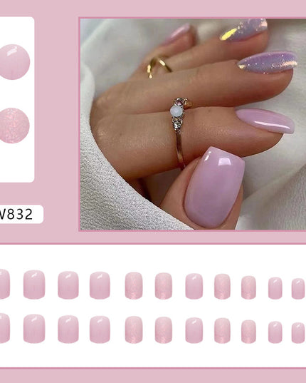 Elegant Minimalist Press-On Nail Set (24pcs) (DESIGN 7394)