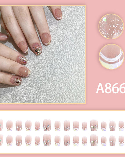 Elegant Minimalist Press-On Nail Set (24pcs) (DESIGN 7517)
