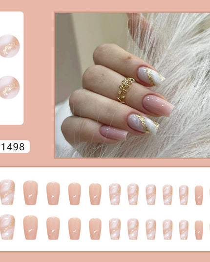 Elegant Minimalist Press-On Nail Set (24pcs) (DESIGN 7346)