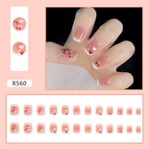 Elegant Minimalist Press-On Nail Set (24pcs) (DESIGN 7368)