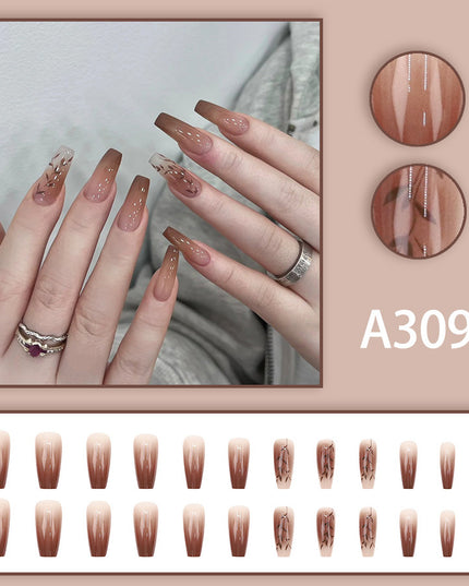 Elegant Minimalist Press-On Nail Set (24pcs) (DESIGN 7622)