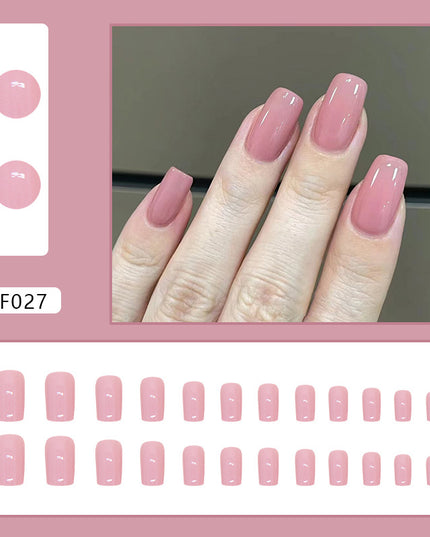 Elegant Minimalist Press-On Nail Set (24pcs) (DESIGN 7377)