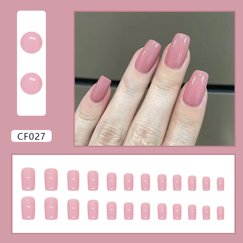 Elegant Minimalist Press-On Nail Set (24pcs) (DESIGN 7377)