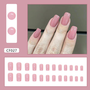 Elegant Minimalist Press-On Nail Set (24pcs) (DESIGN 7377)