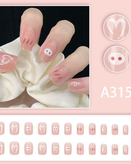Elegant Minimalist Press-On Nail Set (24pcs) (DESIGN 7665)
