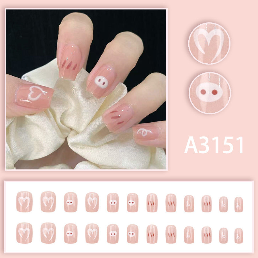 Elegant Minimalist Press-On Nail Set (24pcs) (DESIGN 7665)