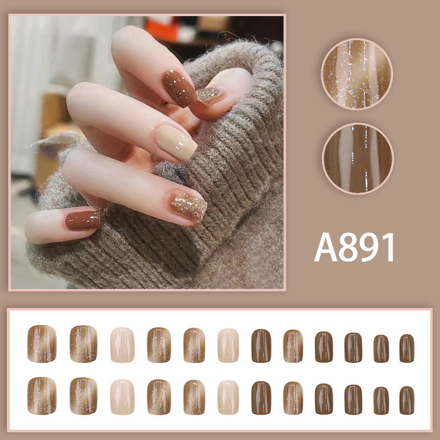 Elegant Minimalist Press-On Nail Set (24pcs) (DESIGN 7537)