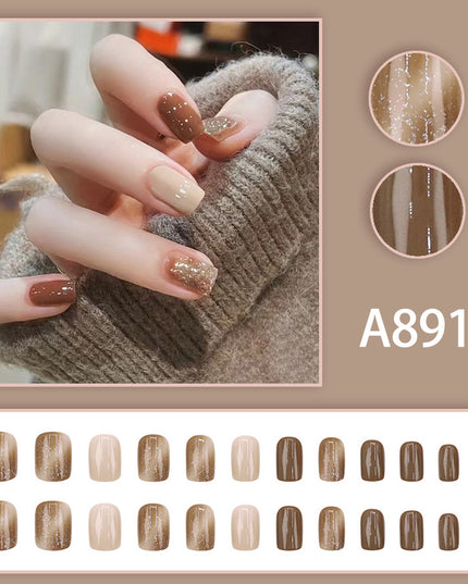 Elegant Minimalist Press-On Nail Set (24pcs) (DESIGN 7537)