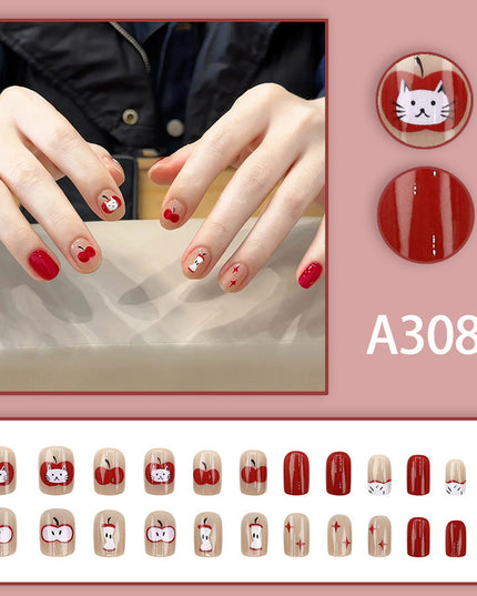 Elegant Minimalist Press-On Nail Set (24pcs) (DESIGN 7612)