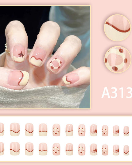 Elegant Minimalist Press-On Nail Set (24pcs) (DESIGN 7655)