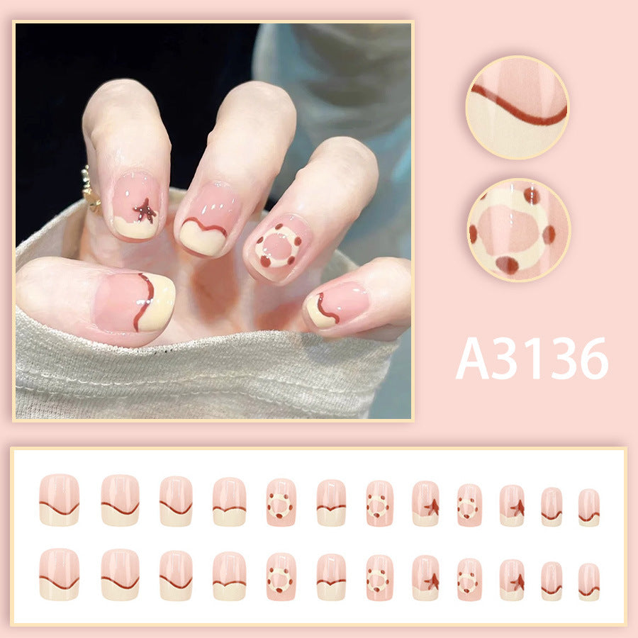 Elegant Minimalist Press-On Nail Set (24pcs) (DESIGN 7655)