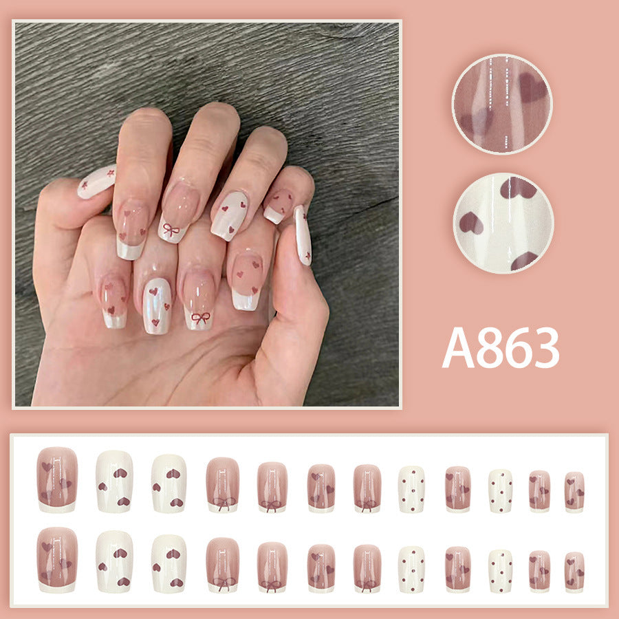 Elegant Minimalist Press-On Nail Set (24pcs) (DESIGN 7514)