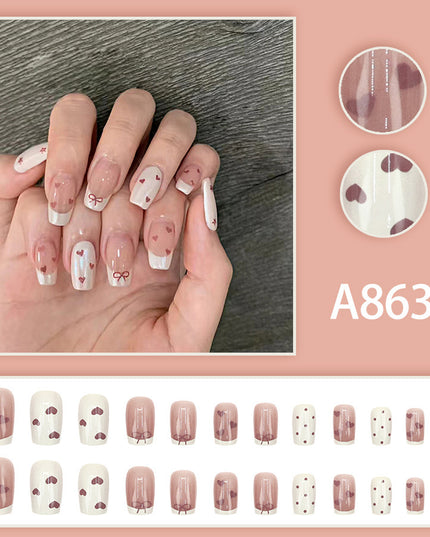Elegant Minimalist Press-On Nail Set (24pcs) (DESIGN 7514)