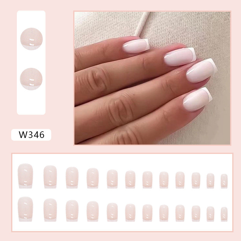 Elegant Minimalist Press-On Nail Set (24pcs) (DESIGN 7345)