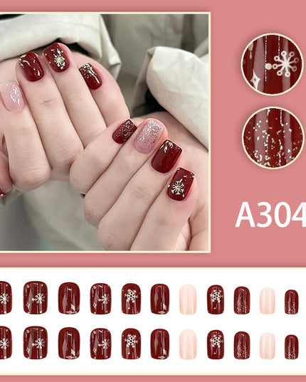 Elegant Minimalist Press-On Nail Set (24pcs) (DESIGN 7579)