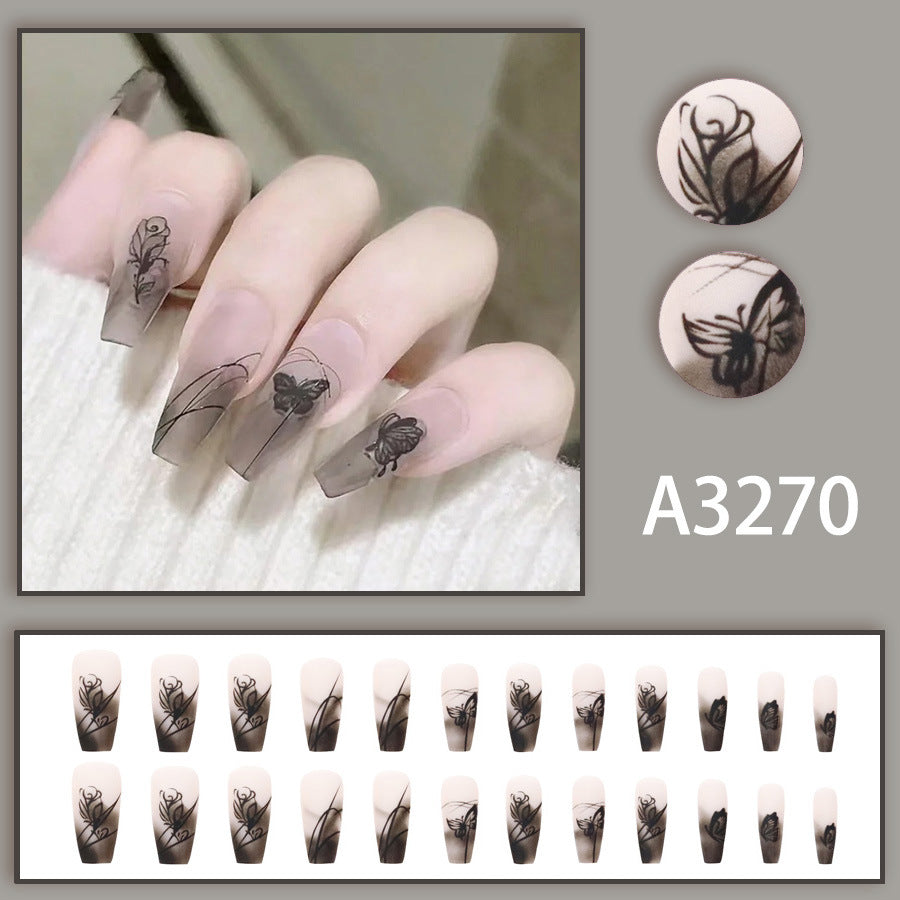 Elegant Minimalist Press-On Nail Set (24pcs) (DESIGN 7668)