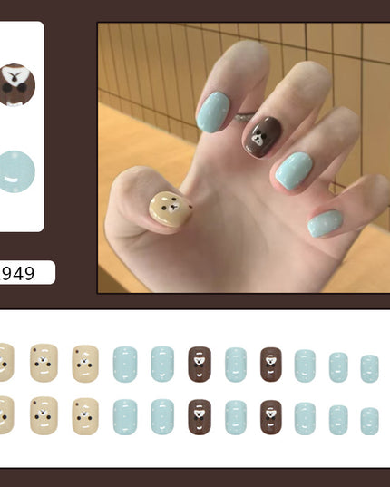 Elegant Minimalist Press-On Nail Set (24pcs) (DESIGN 7313)