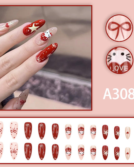 Elegant Minimalist Press-On Nail Set (24pcs) (DESIGN 7616)