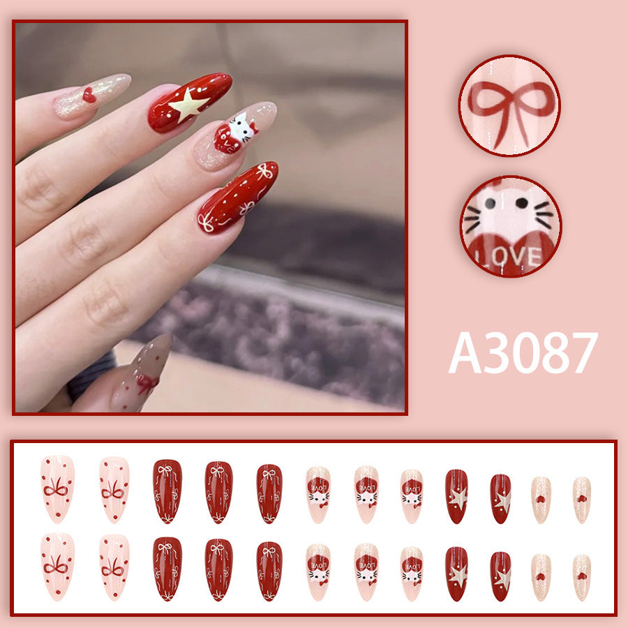 Elegant Minimalist Press-On Nail Set (24pcs) (DESIGN 7616)
