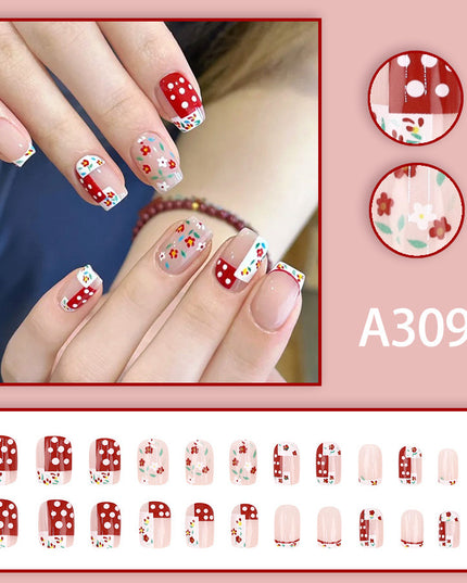 Elegant Minimalist Press-On Nail Set (24pcs) (DESIGN 7621)